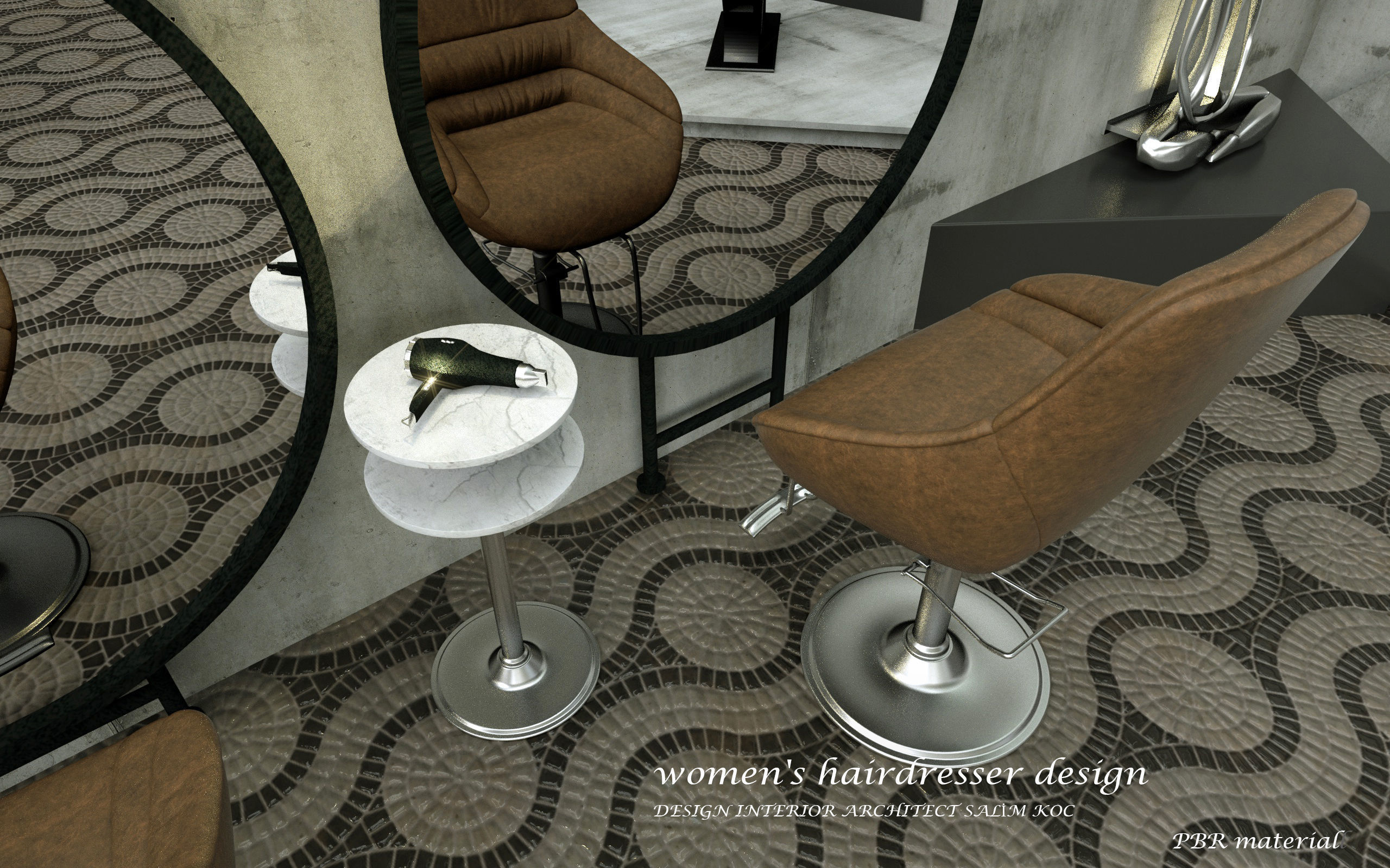 hairdresser salon 3d model 3D model_7