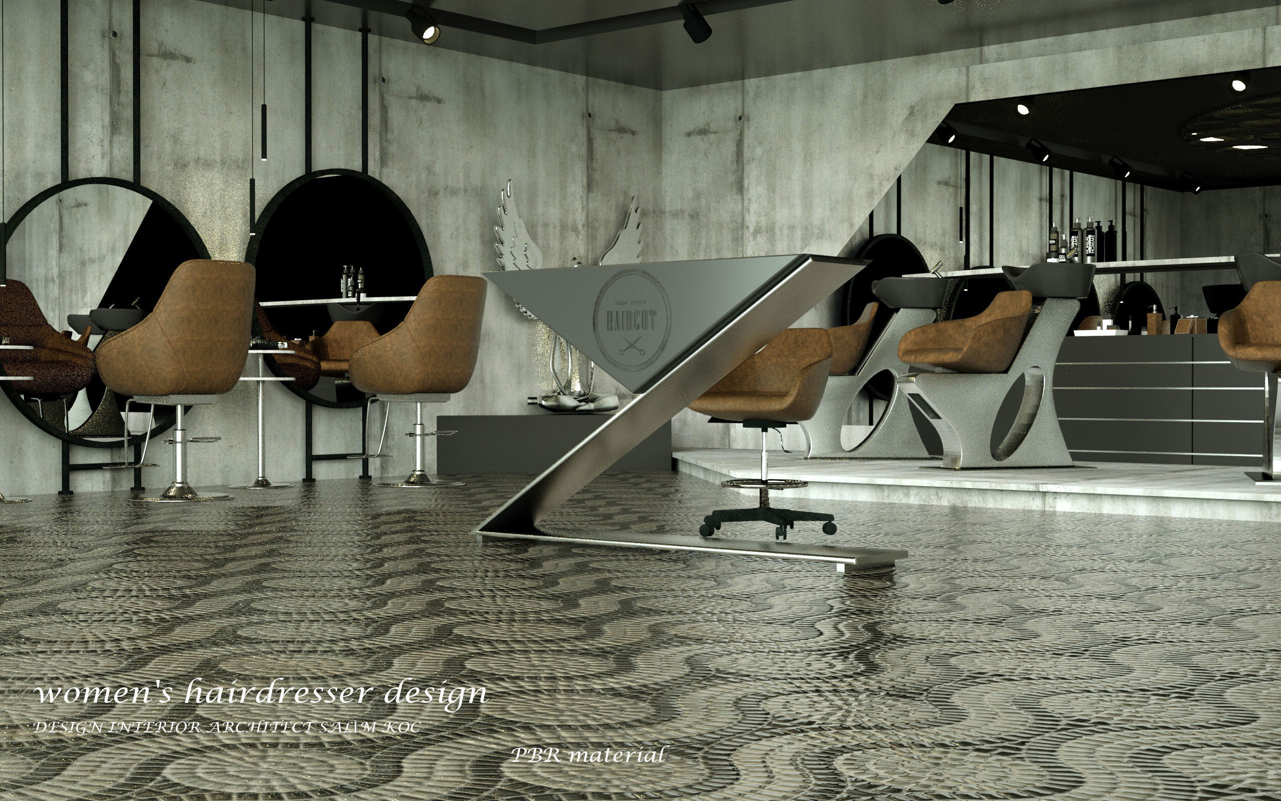 hairdresser salon 3d model 3D model_8
