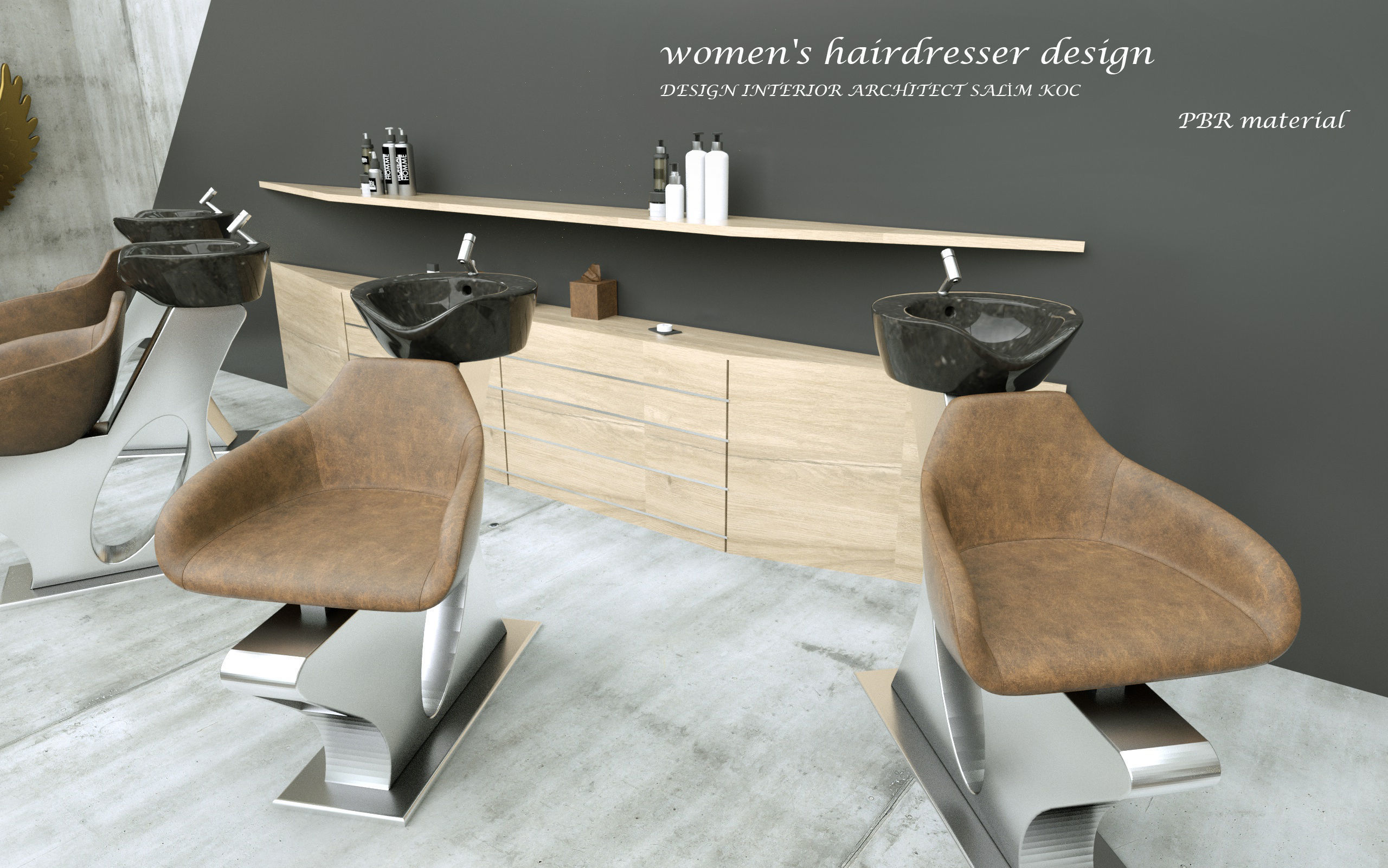 hairdresser salon 3d model 3D model_15