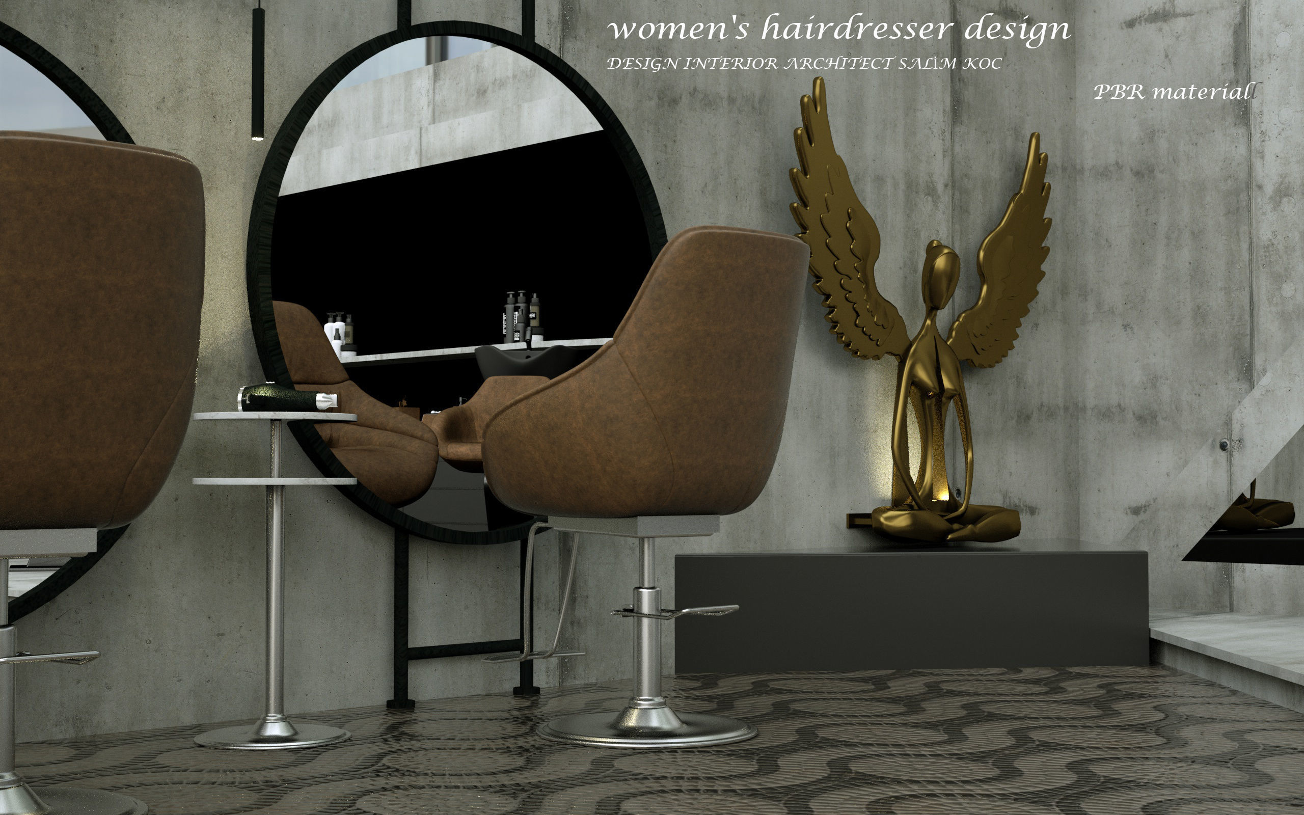 hairdresser salon 3d model 3D model_11