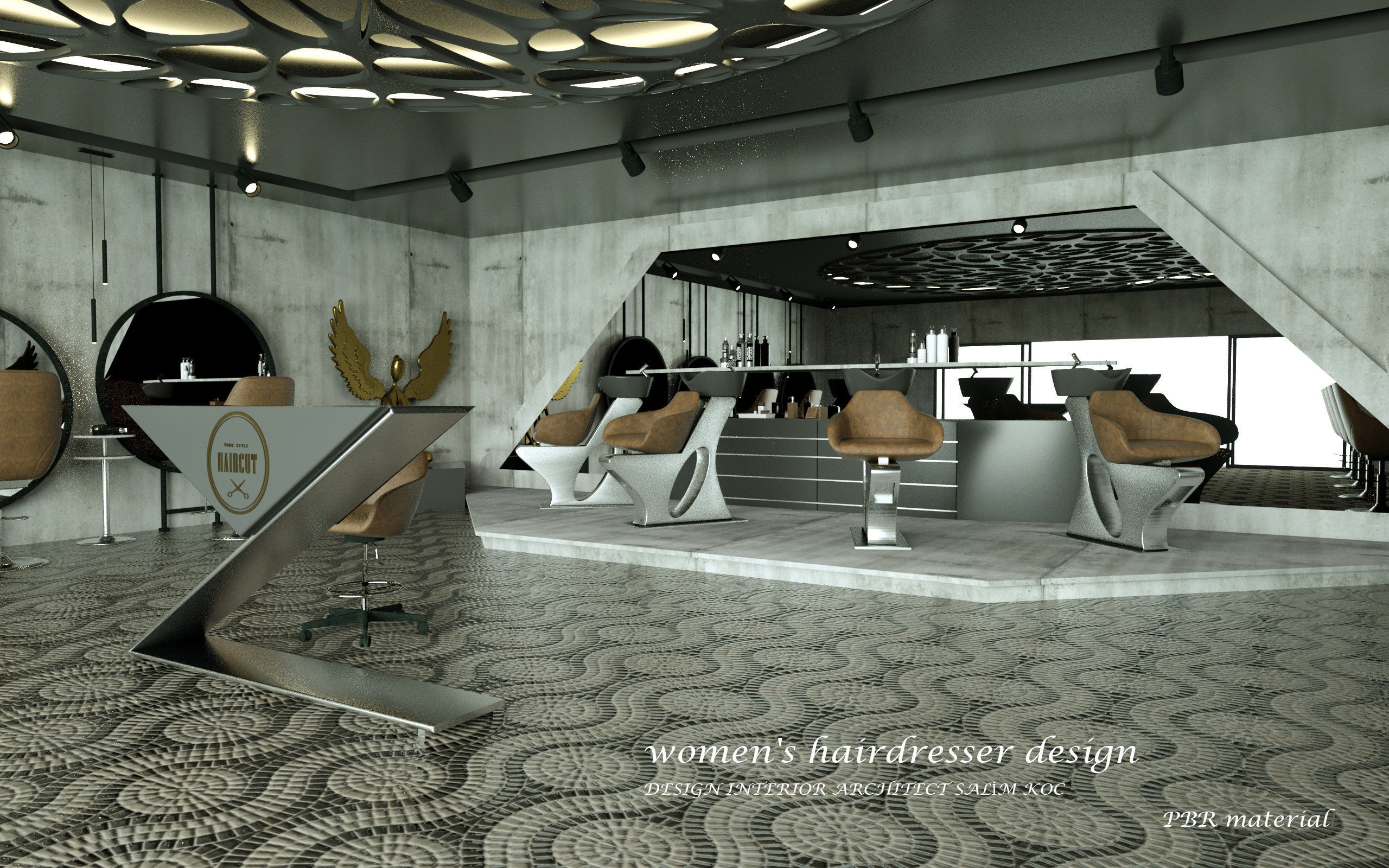 hairdresser salon 3d model 3D model_12