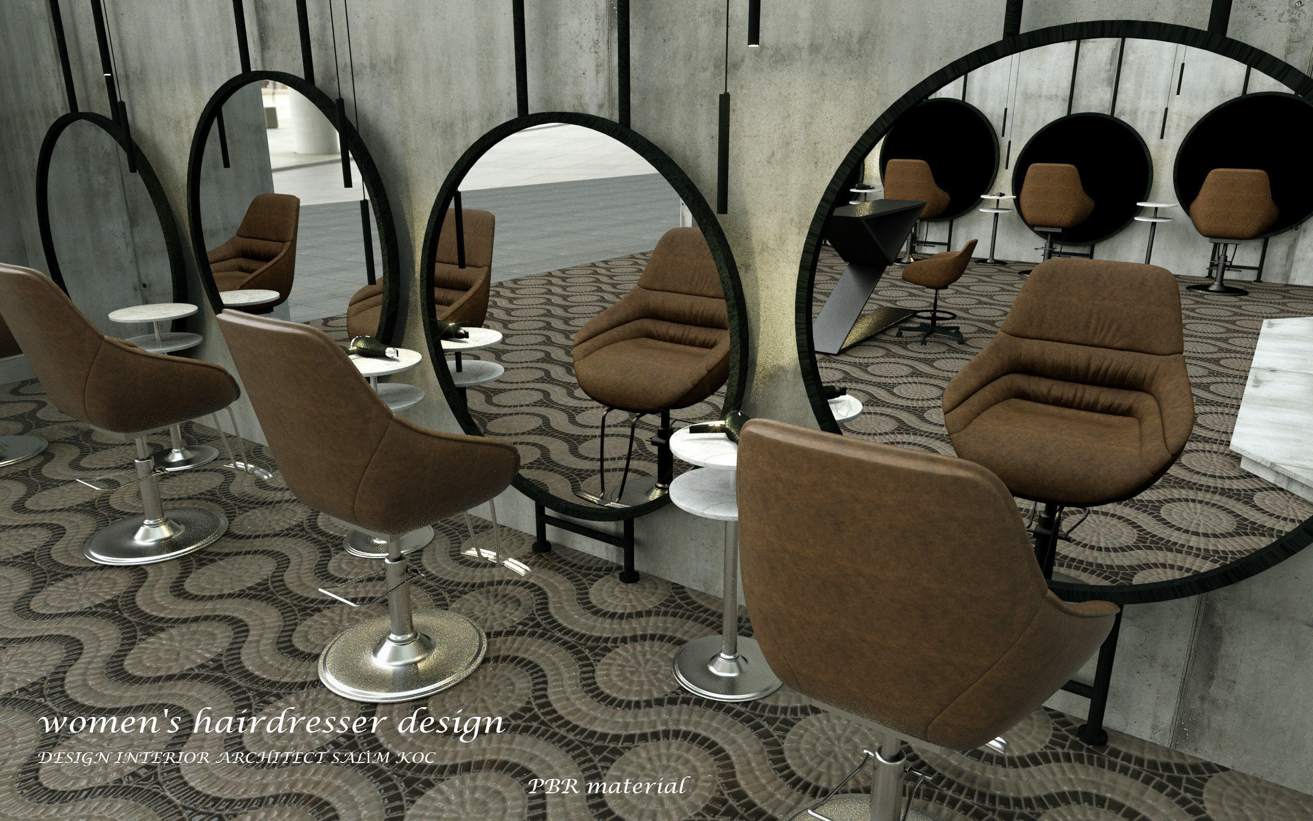 hairdresser salon 3d model 3D model_6