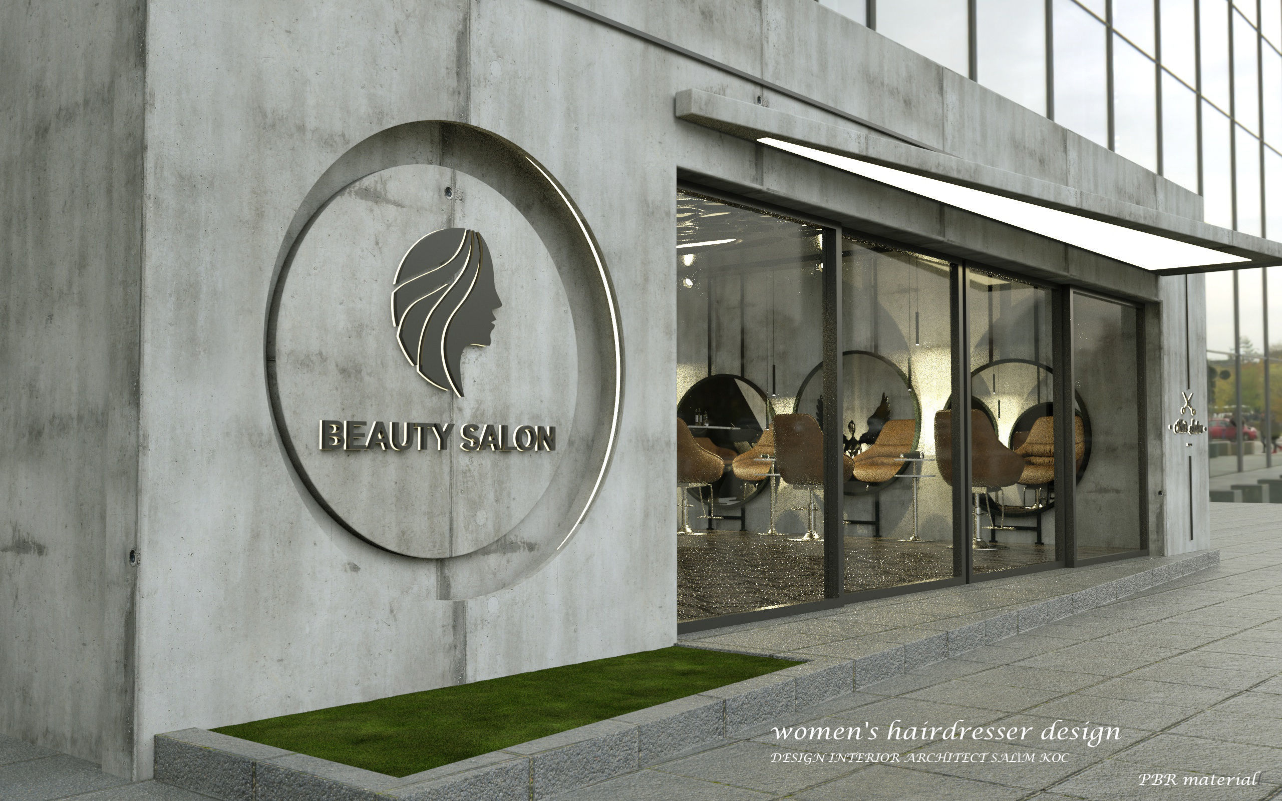 hairdresser salon 3d model 3D model_3