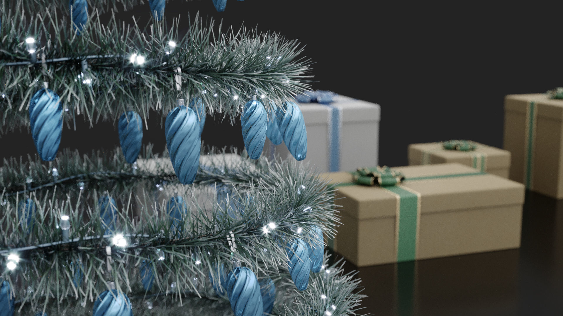 Modern Decorated Christmas trees Pack Collection  _15
