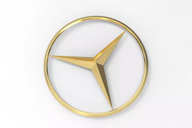 Merceds logo 3D print model