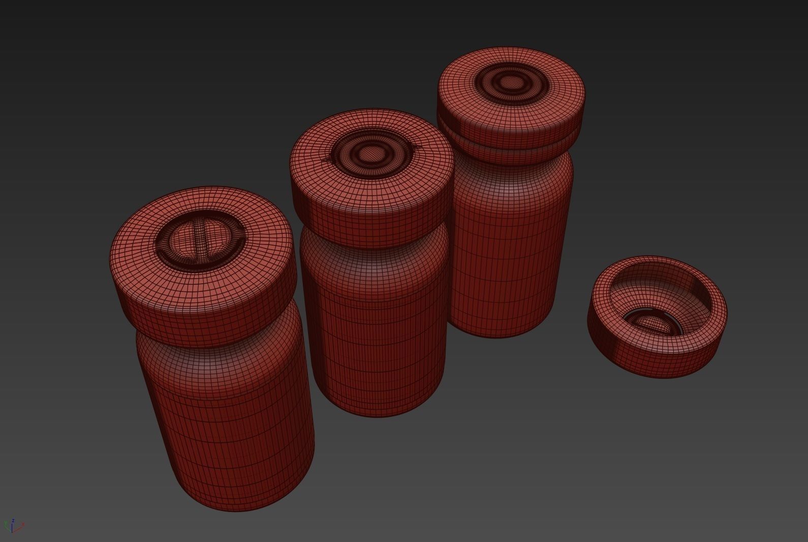 Glass Injection Bottle 3D model_13