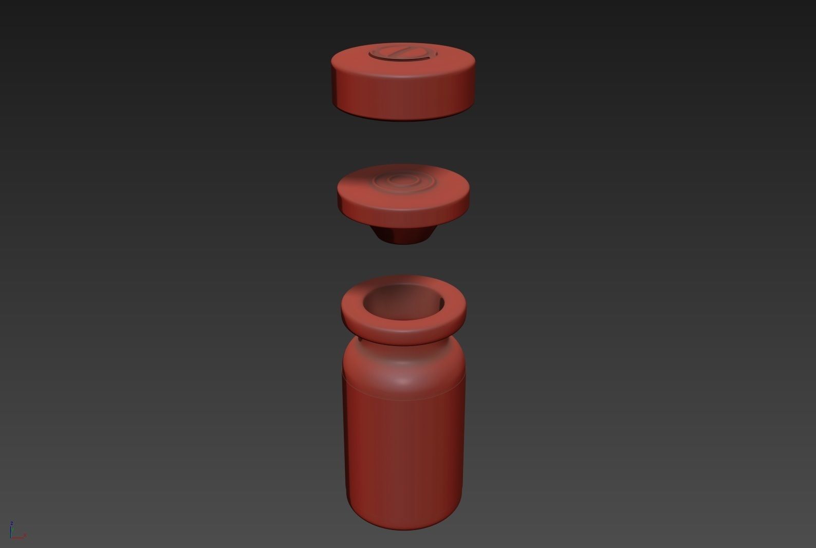 Glass Injection Bottle 3D model_22