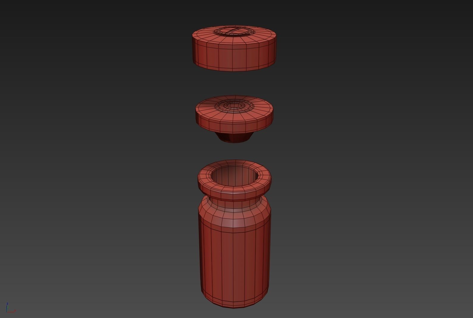 Glass Injection Bottle 3D model_23