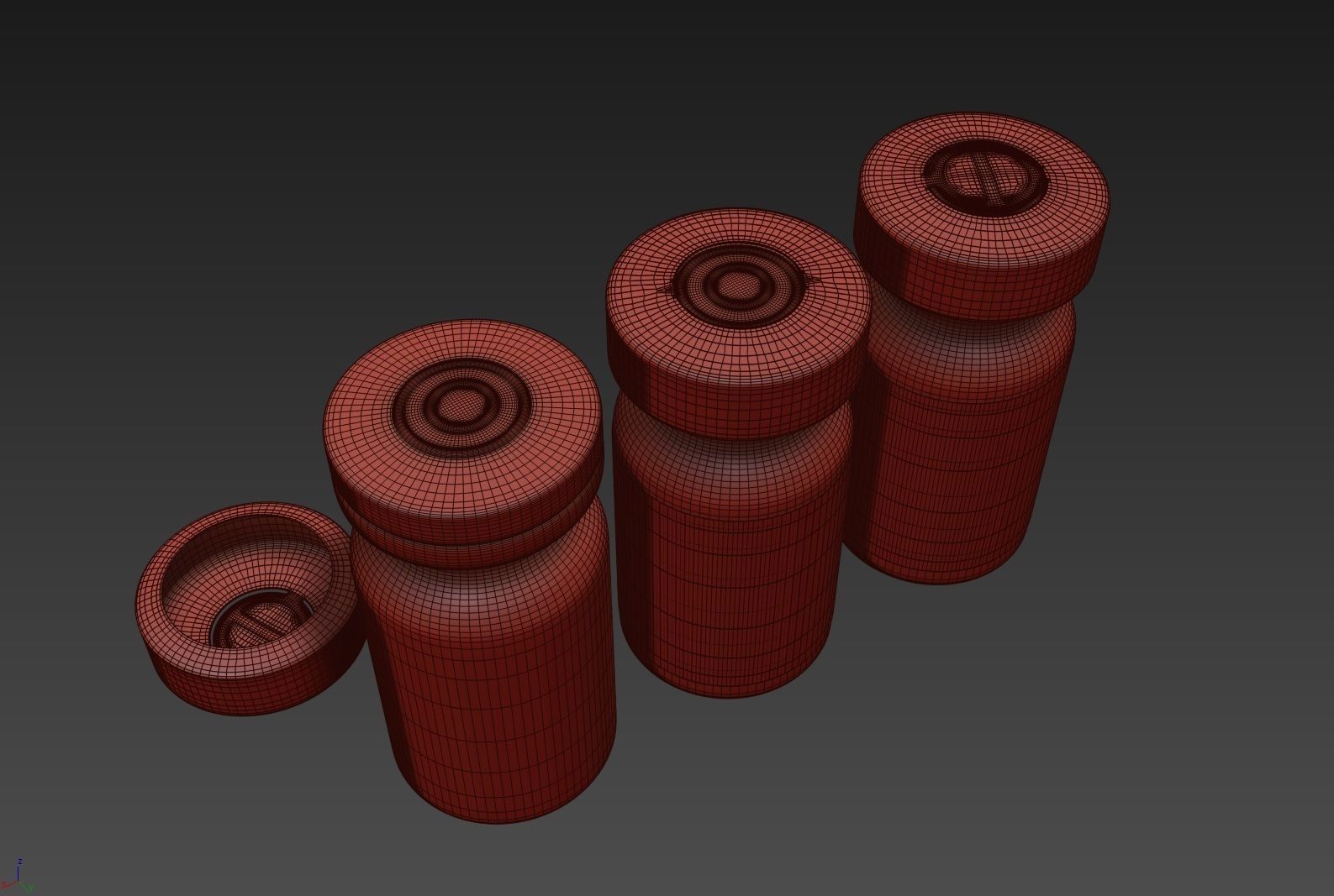 Glass Injection Bottle 3D model_21