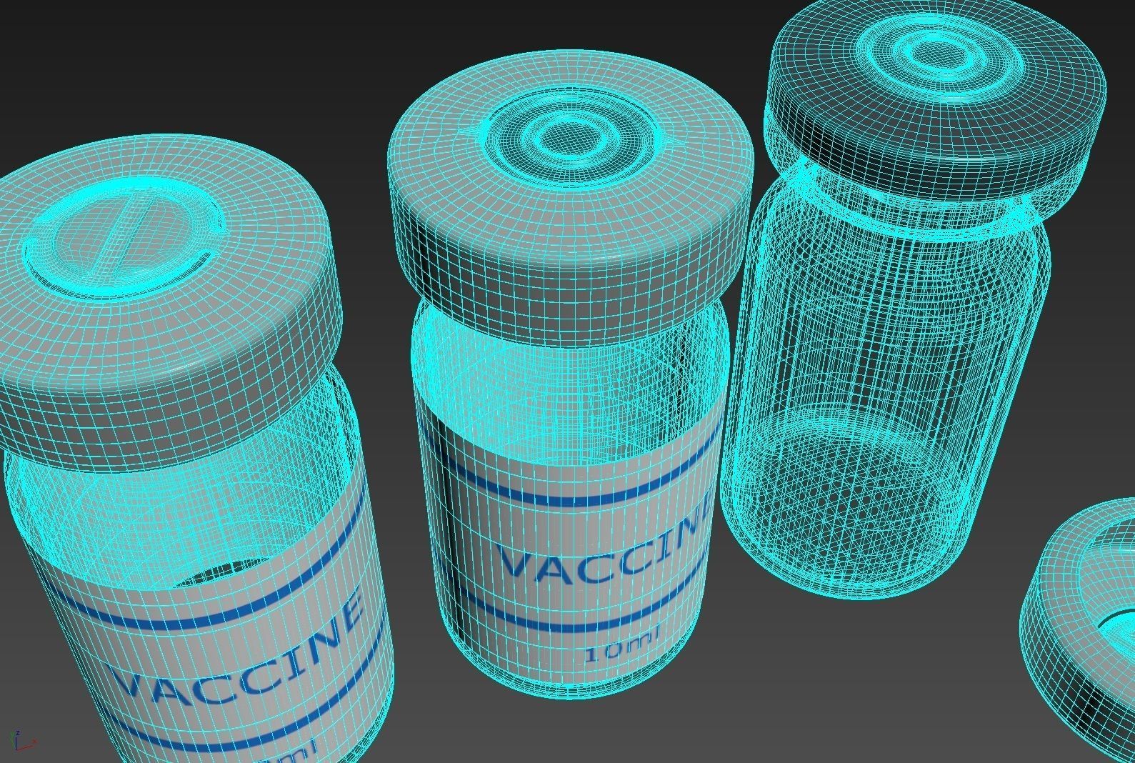 Glass Injection Bottle 3D model_1