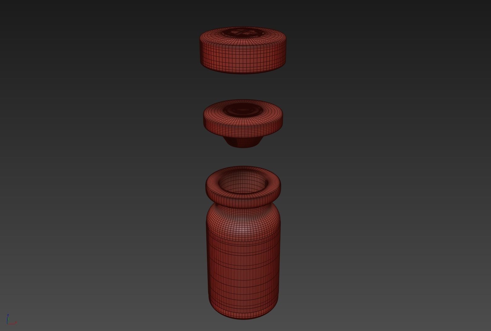 Glass Injection Bottle 3D model_25