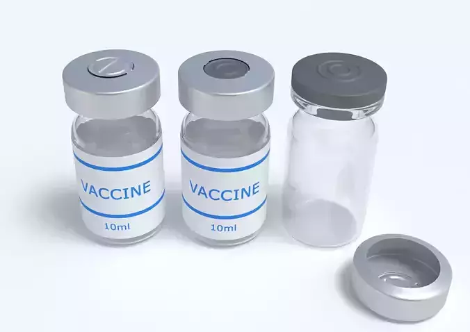 Glass Injection Bottle 3D model