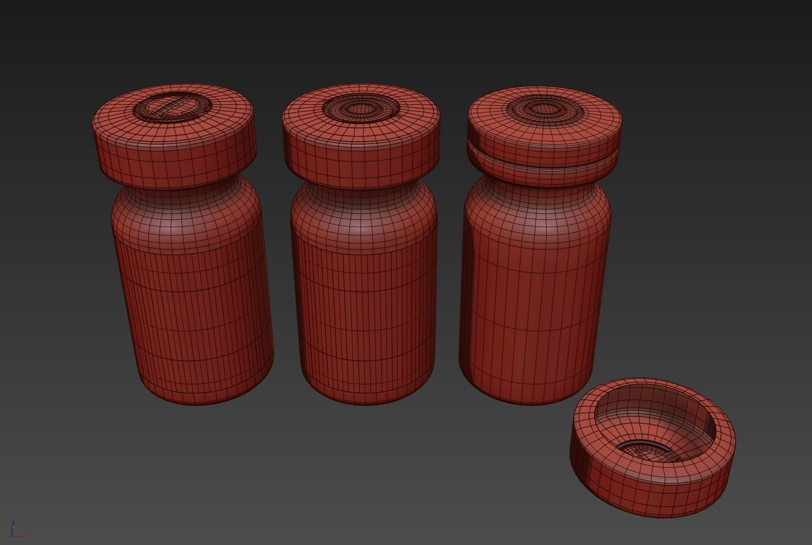 Glass Injection Bottle 3D model_8