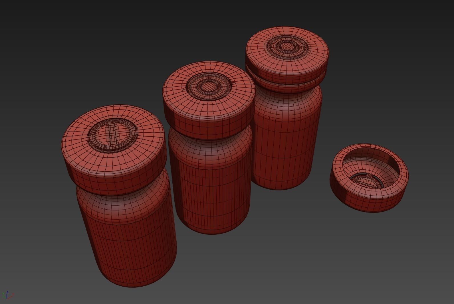 Glass Injection Bottle 3D model_12