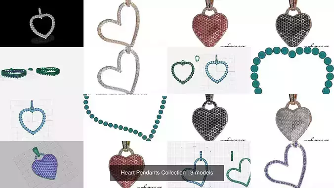 Heart Pendants Collection 