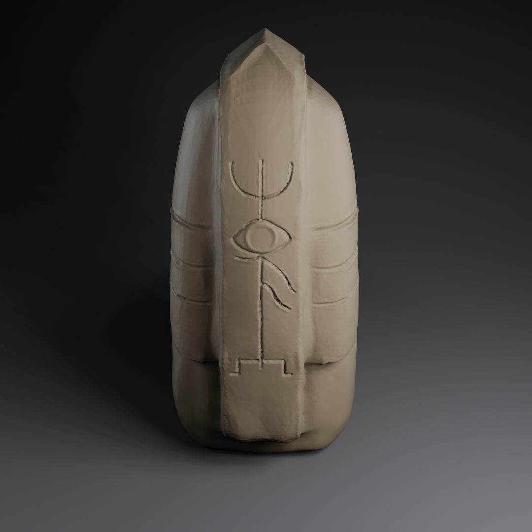 vikingo statue with face 3D print model_11