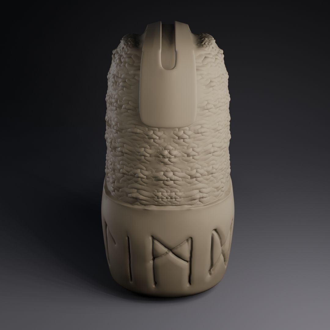 vikingo statue with face 3D print model_5