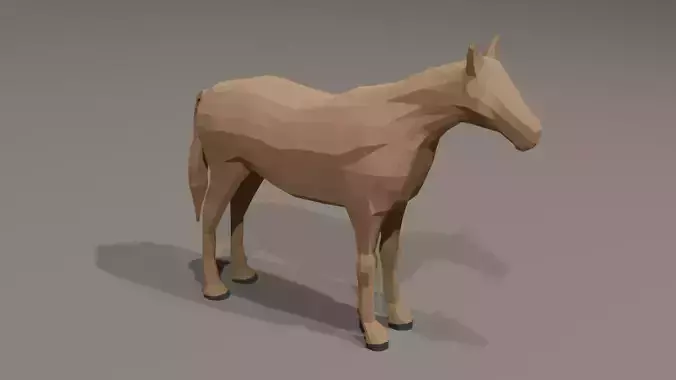 Low poly Horse