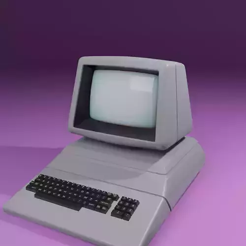 Retro Computer 3D model