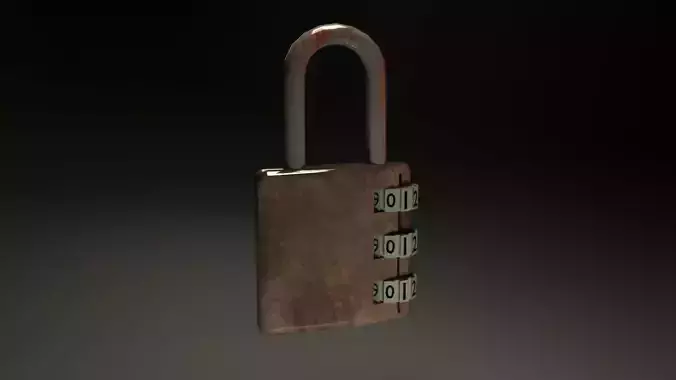 Padlock Unity FBX 3D Model