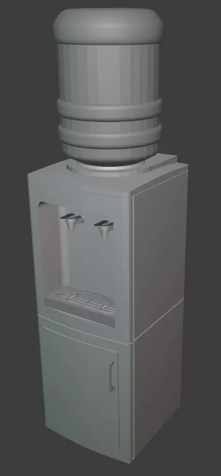 Water cooler Free 3D model_0