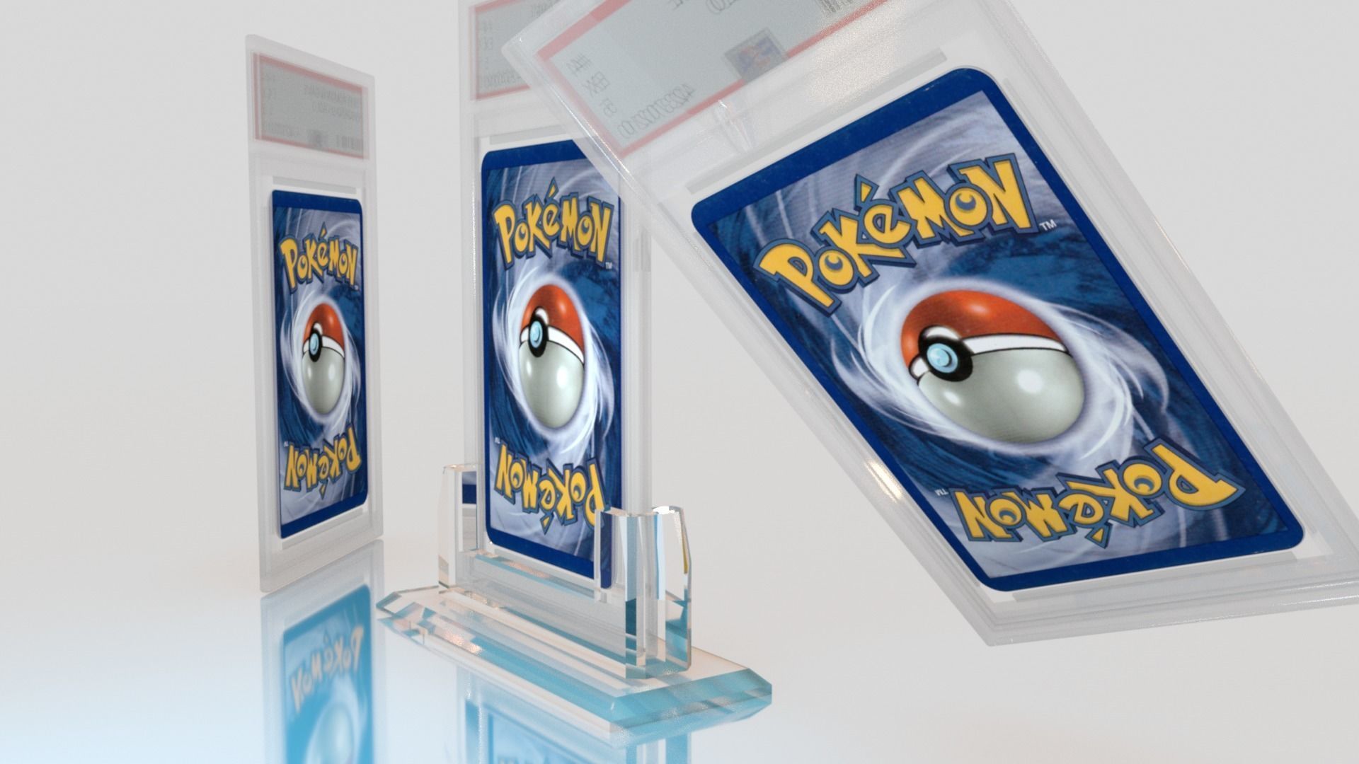 Pokemon Card With Display Stand 3D model_3