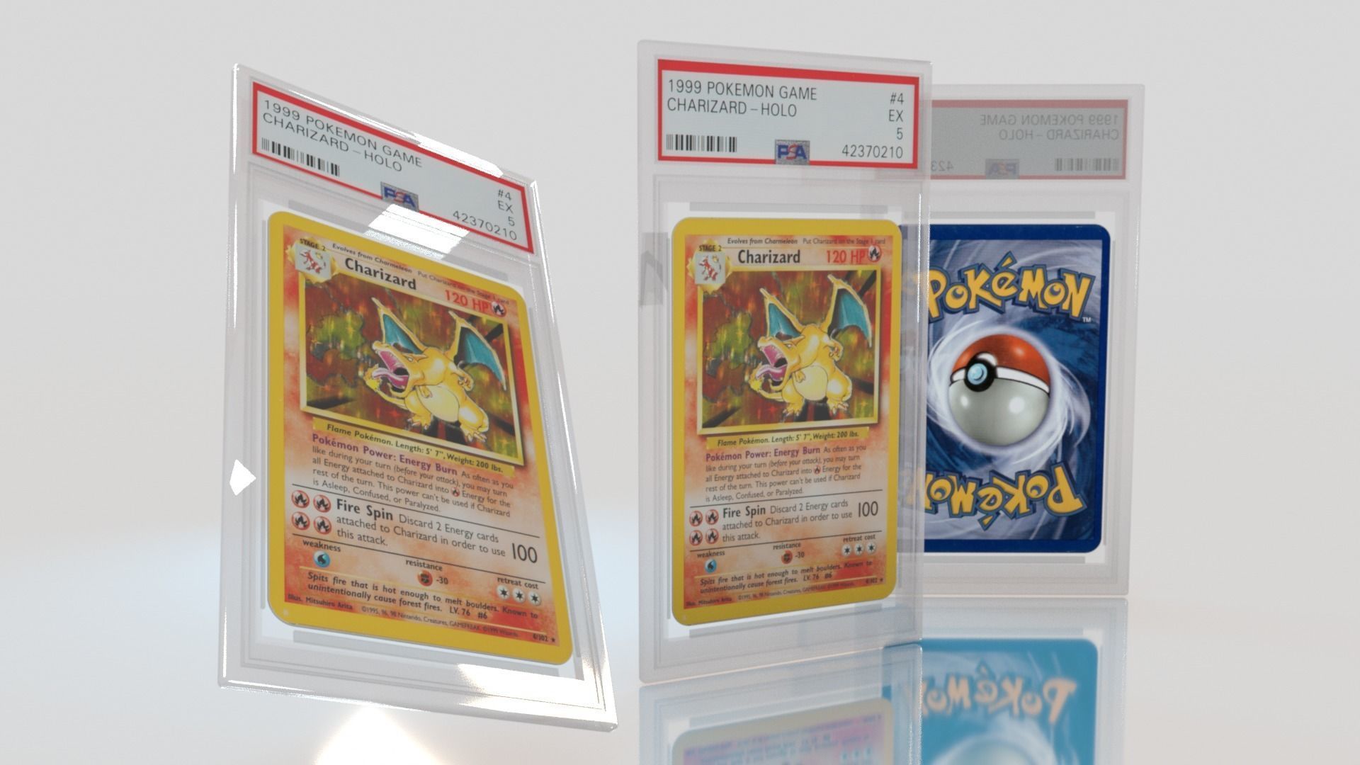 Pokemon Card With Display Stand 3D model_2