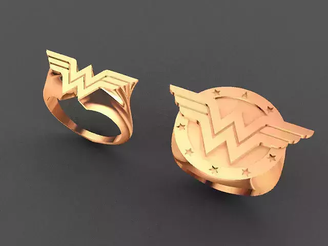 4 Rings of Wonder Woman logos