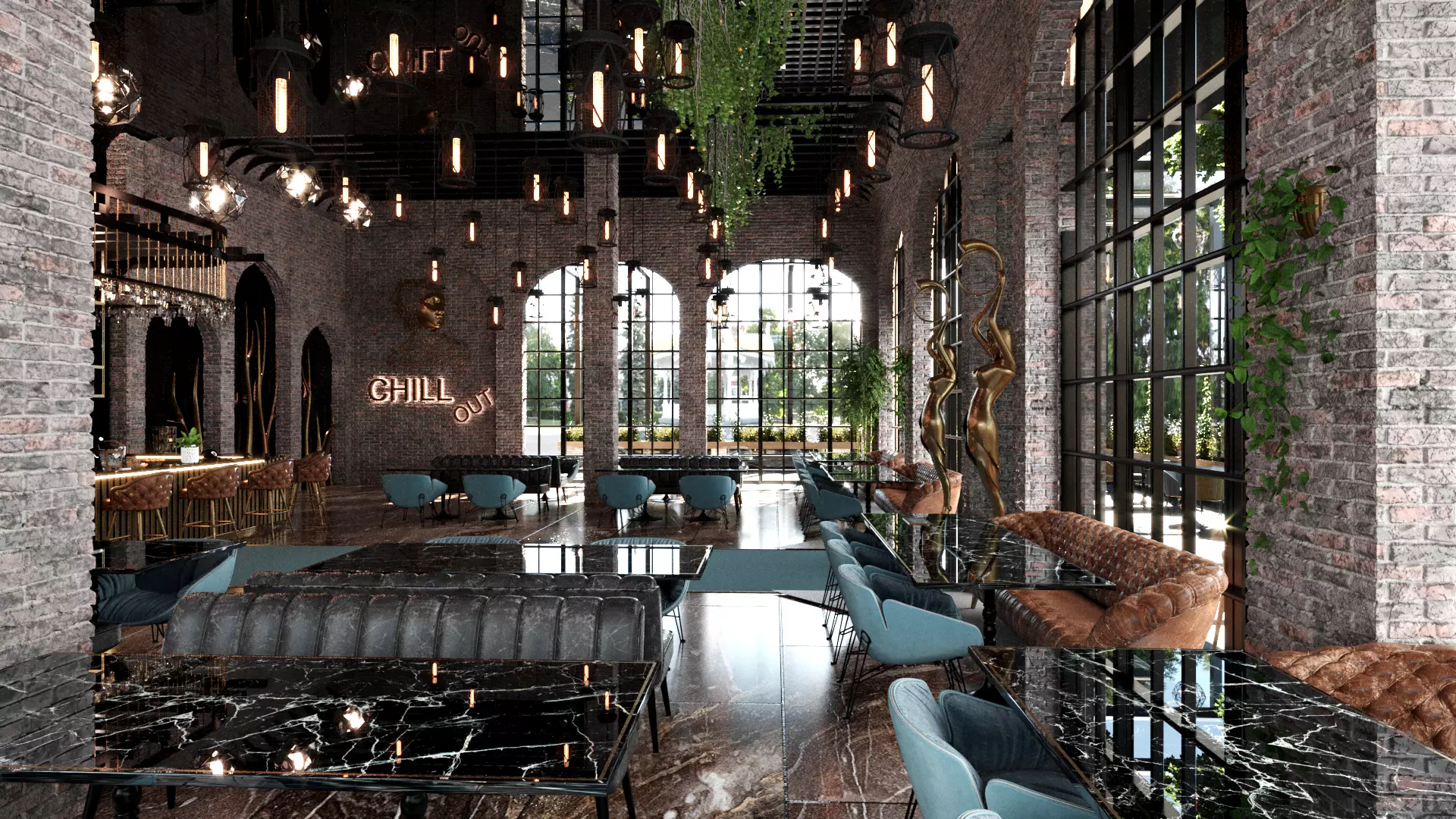 Cafe Restourant Bar 3D model