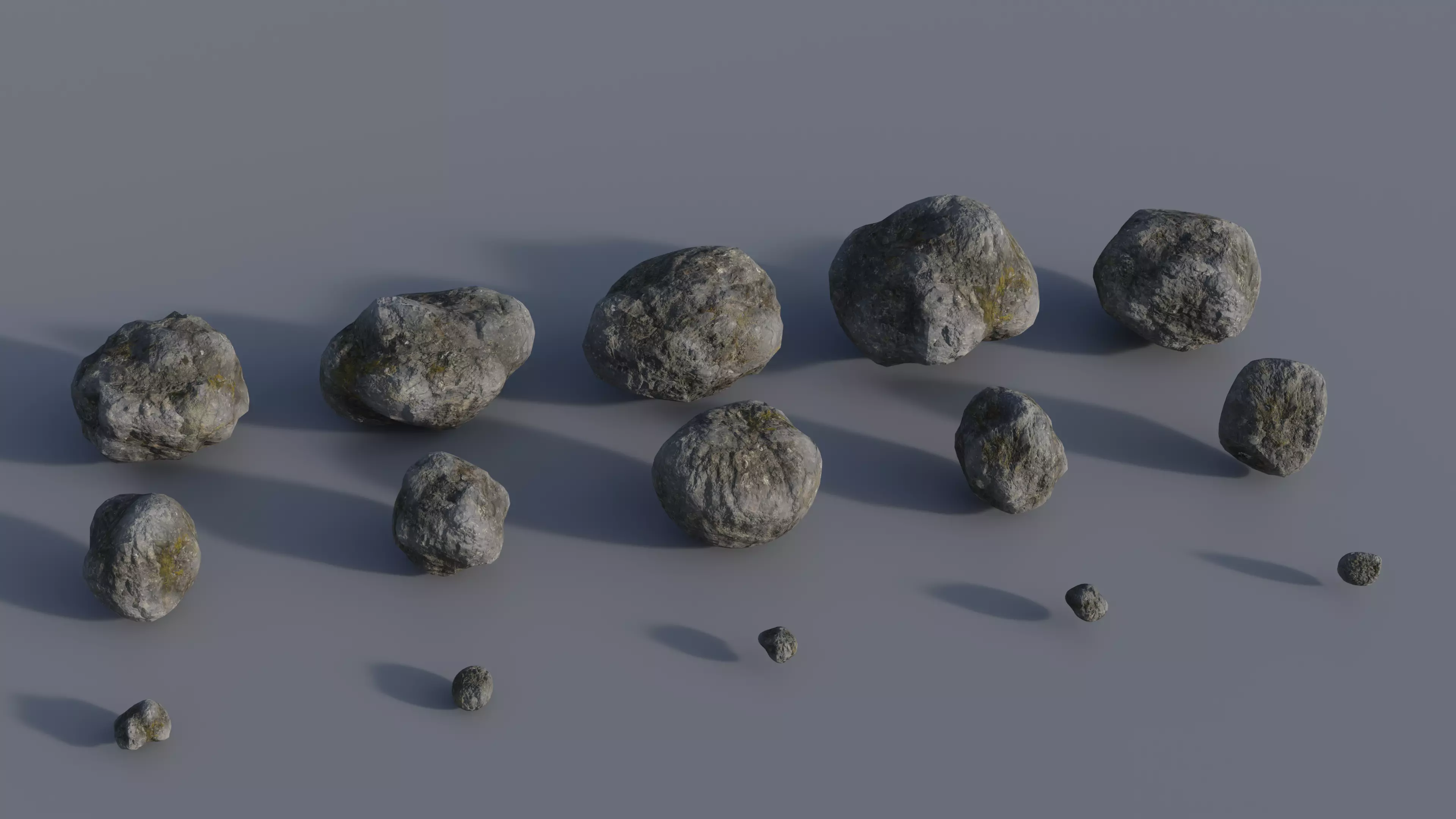 Low poly Rocks - Asset Pack Low-poly 3D model_0
