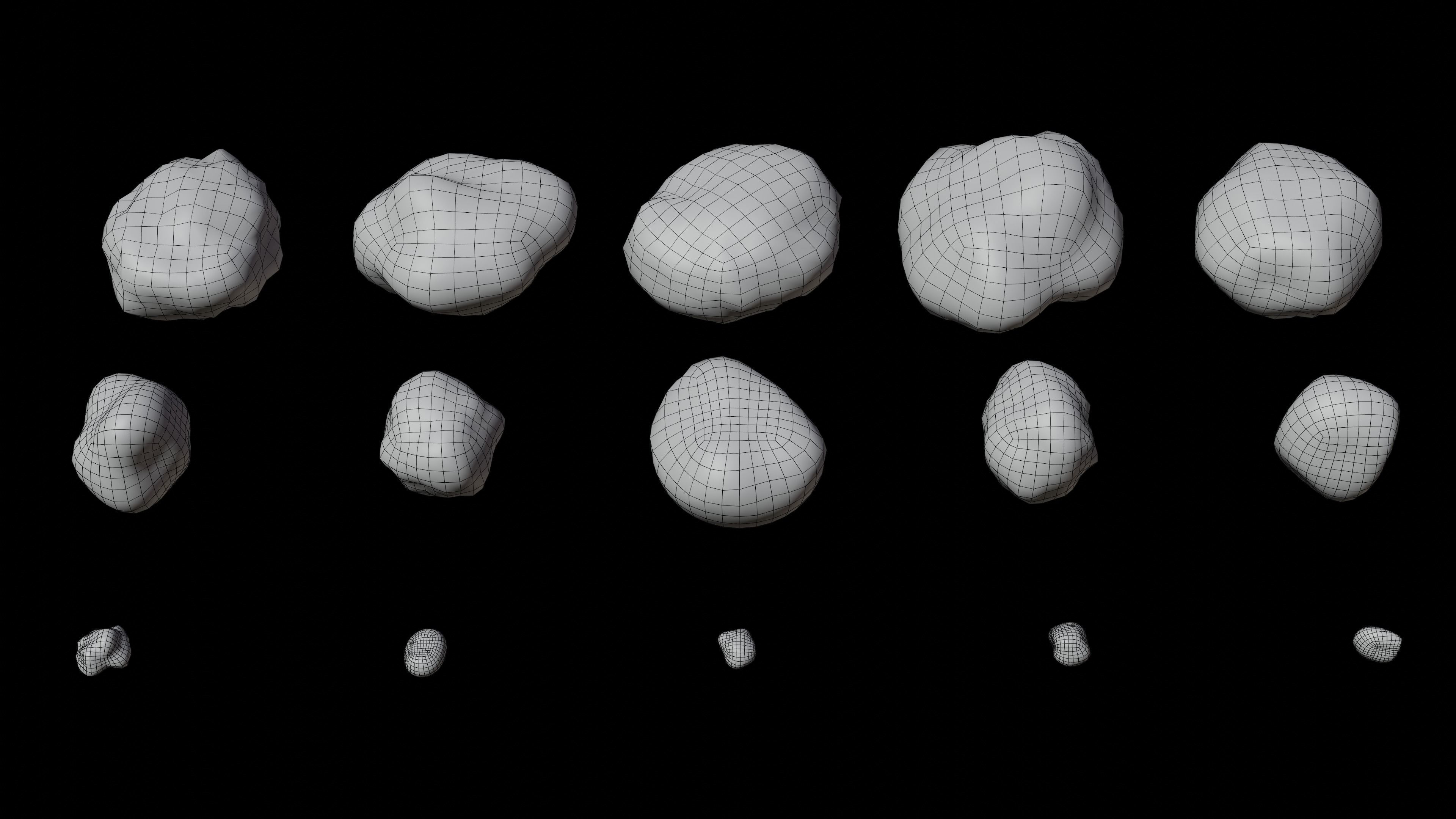 Low poly Rocks - Asset Pack Low-poly 3D model_9