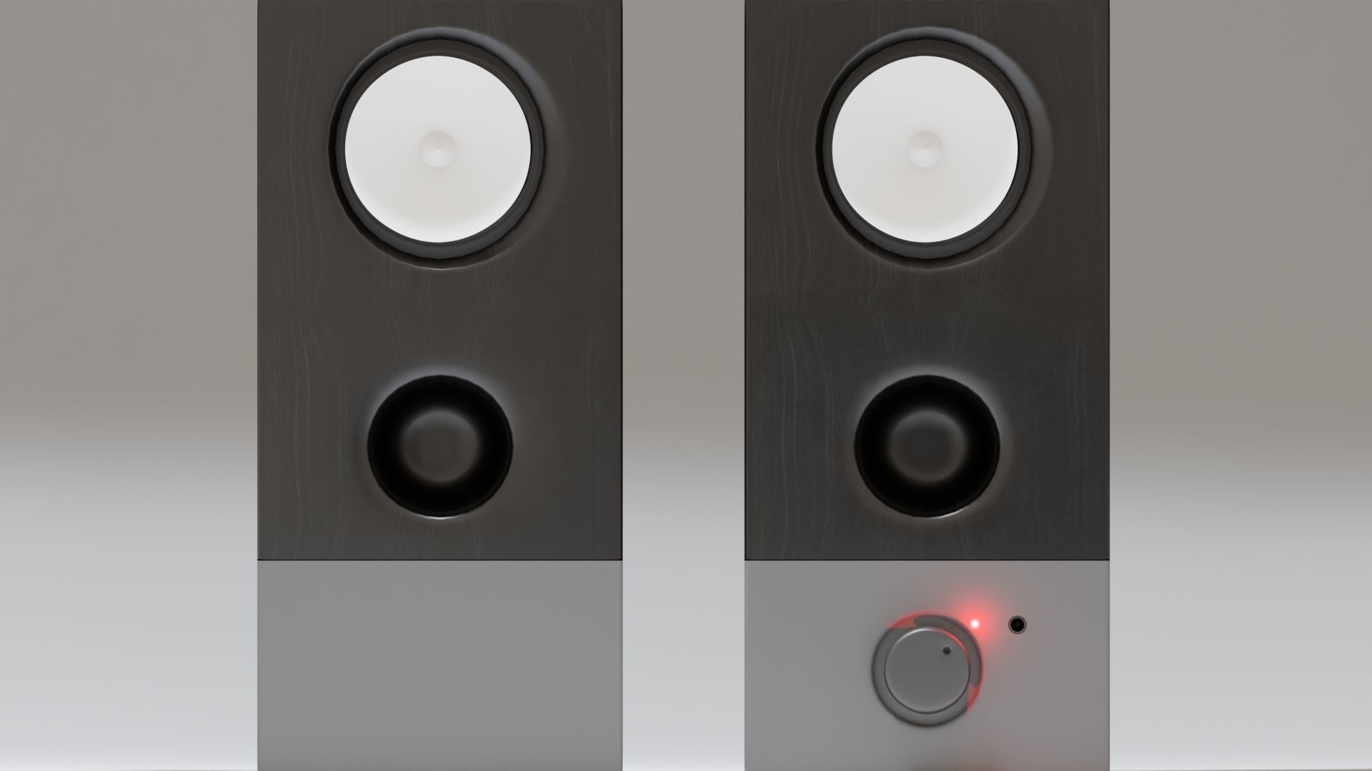 Desktop Speakers Edifier R19 like 3D model_4