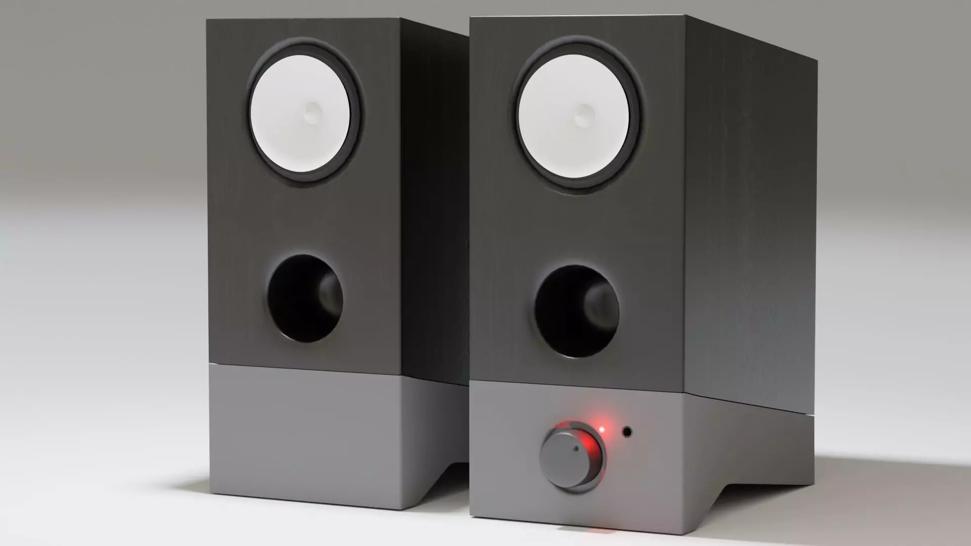 Desktop Speakers Edifier R19 like 3D model_0