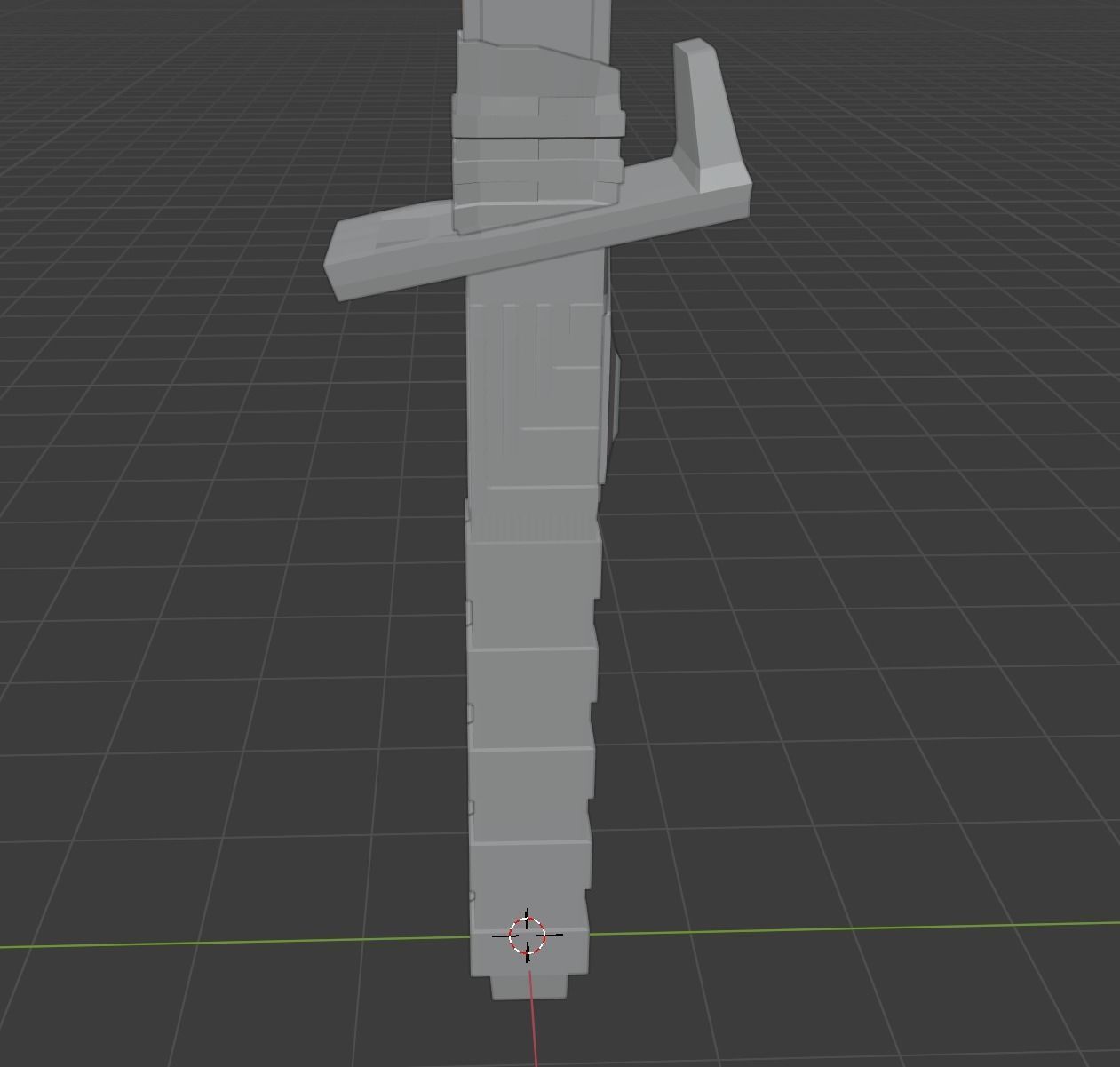 Dark Saber LOW POLY -Star Wars- Low-poly 3D model_5