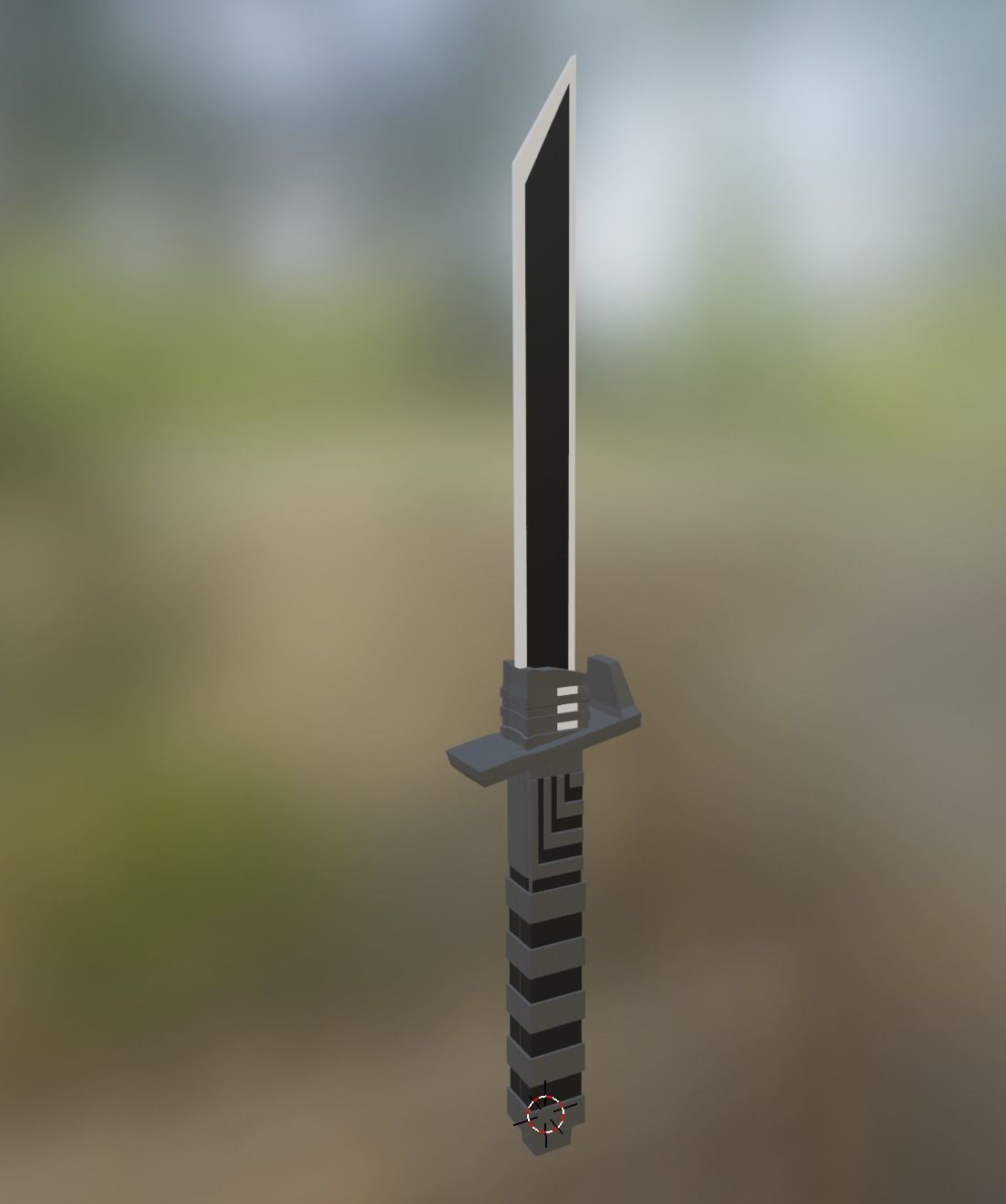 Dark Saber LOW POLY -Star Wars- Low-poly 3D model_1