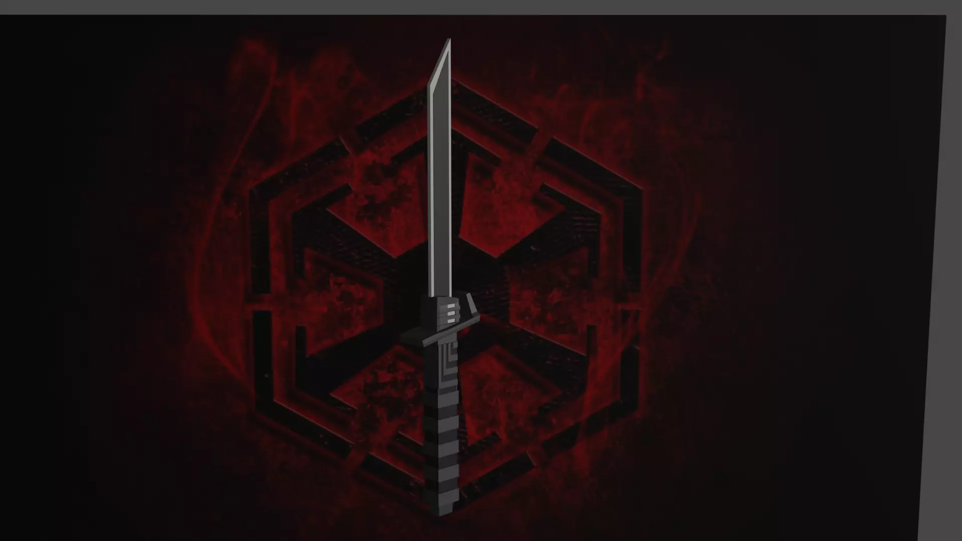 Dark Saber LOW POLY -Star Wars- Low-poly 3D model_0