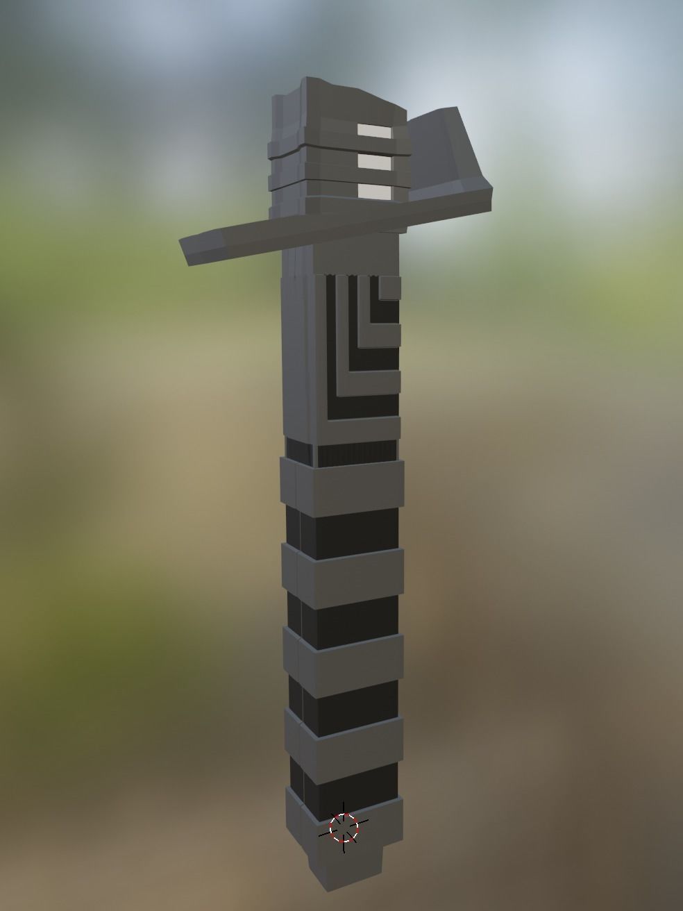 Dark Saber LOW POLY -Star Wars- Low-poly 3D model_2