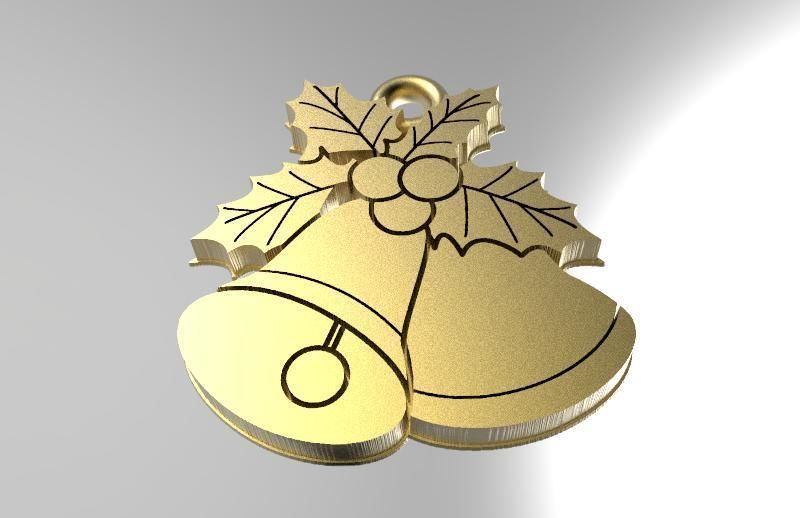Bells christmas 3D print model_3