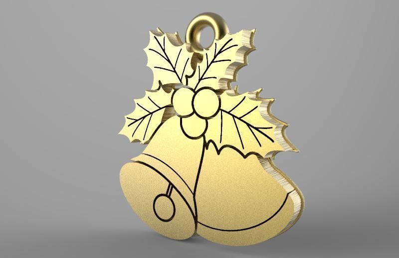 Bells christmas 3D print model_2
