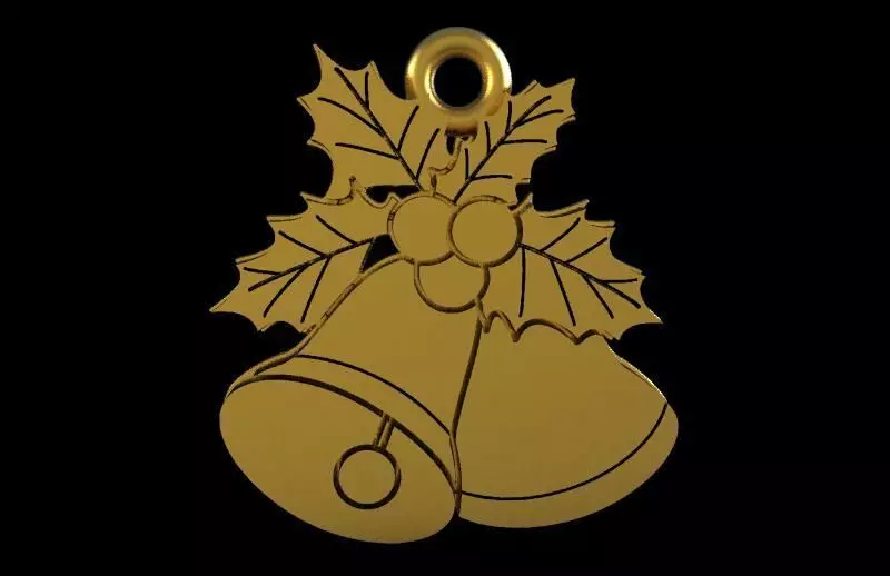 Bells christmas 3D print model_0