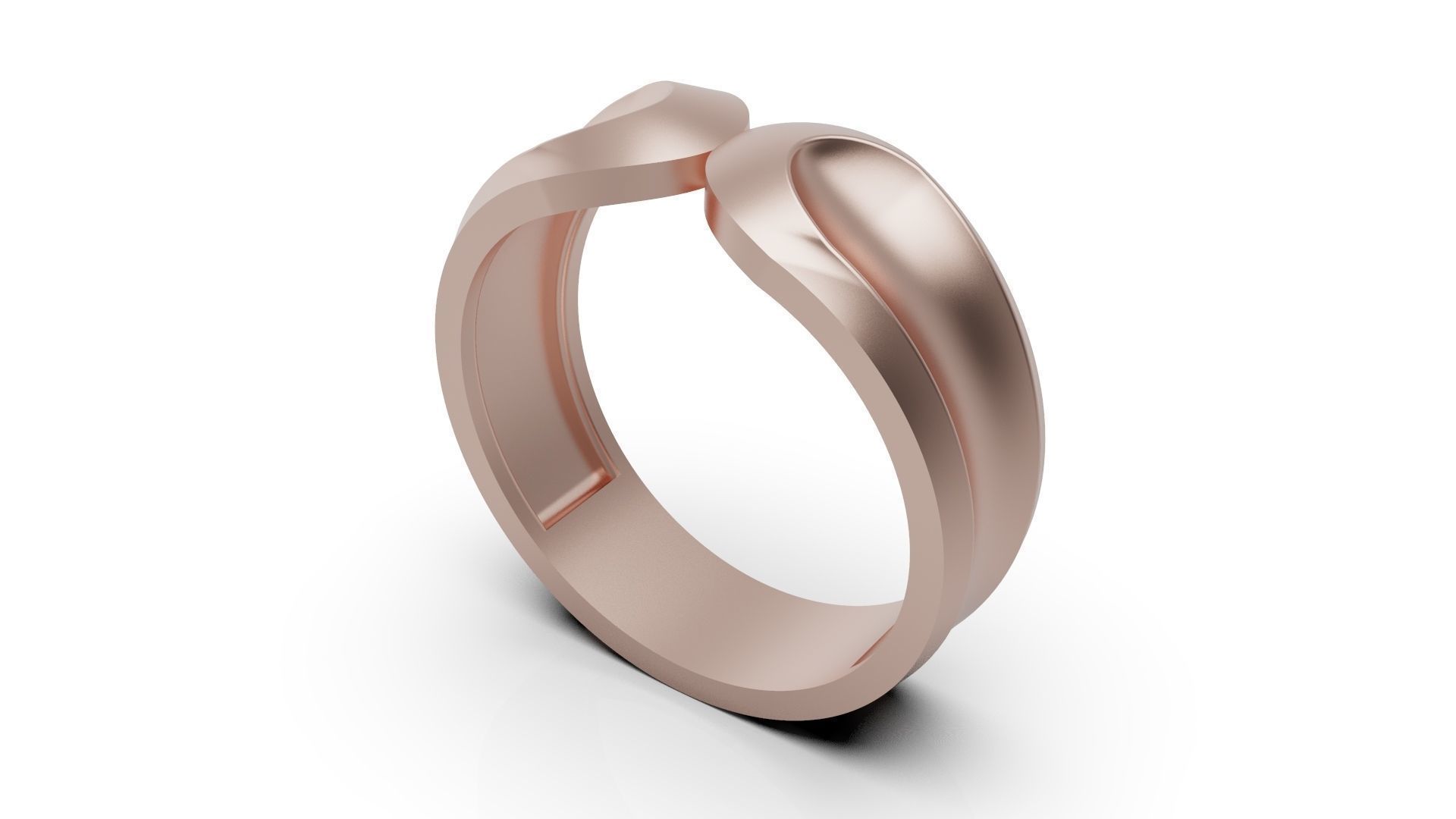 Wedding Band Ring Set 3D Model Collection_16