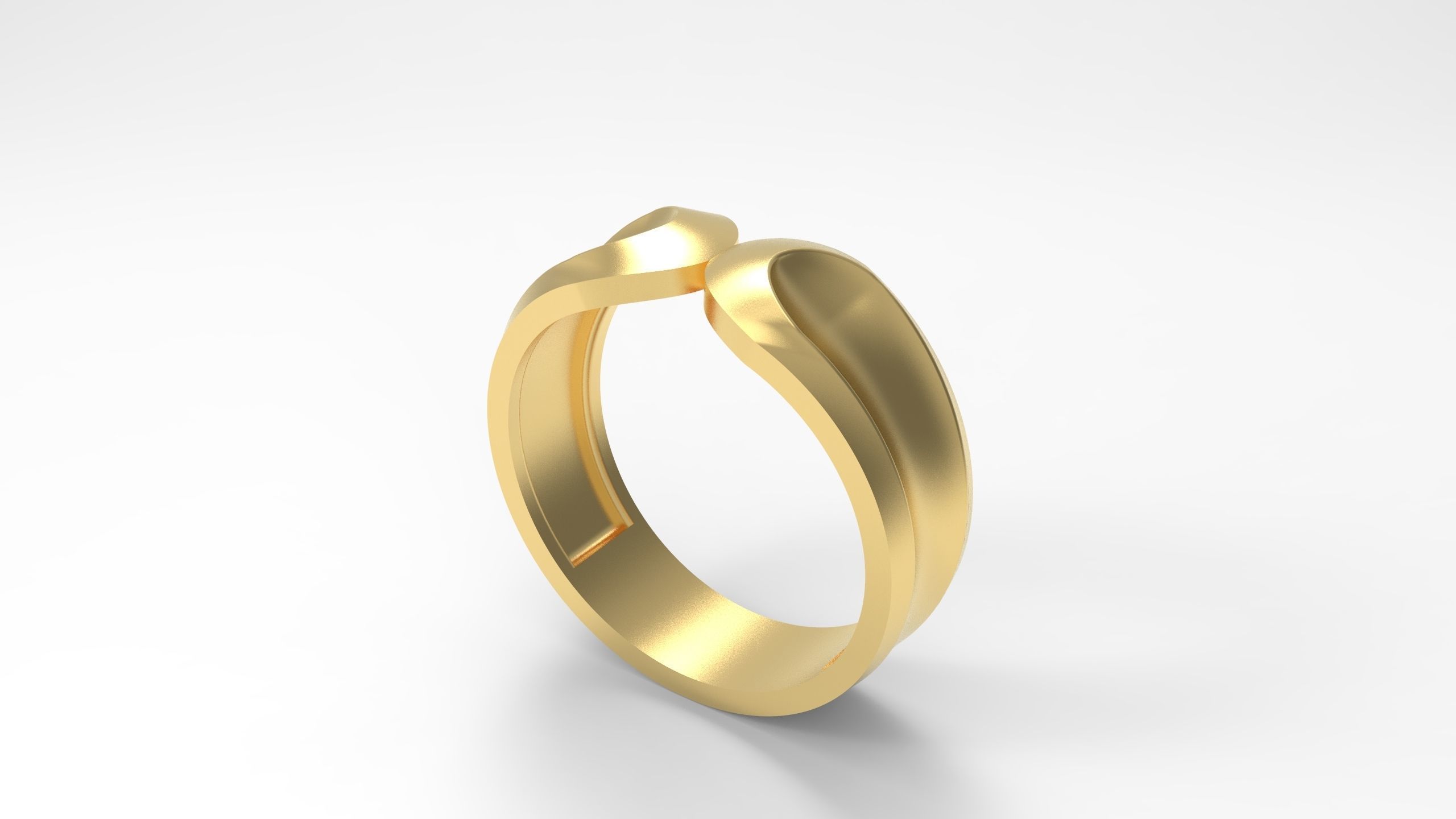 Wedding Band Ring Set 3D Model Collection_19