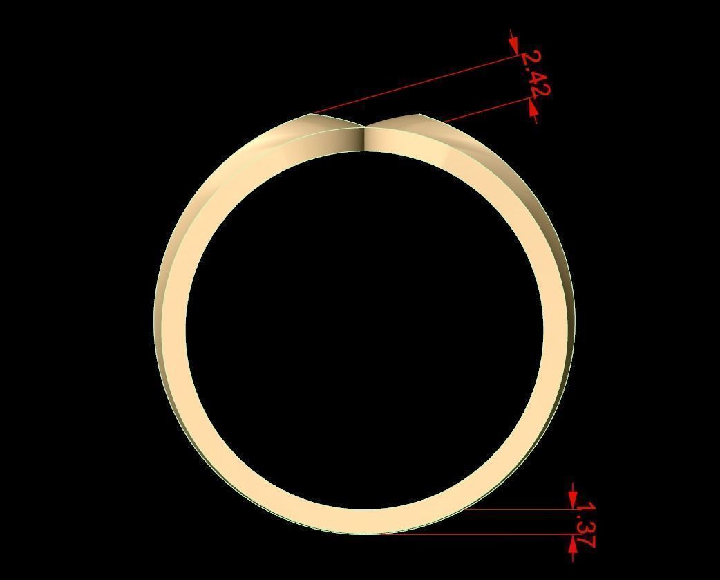 Wedding Band Ring Set 3D Model Collection_14