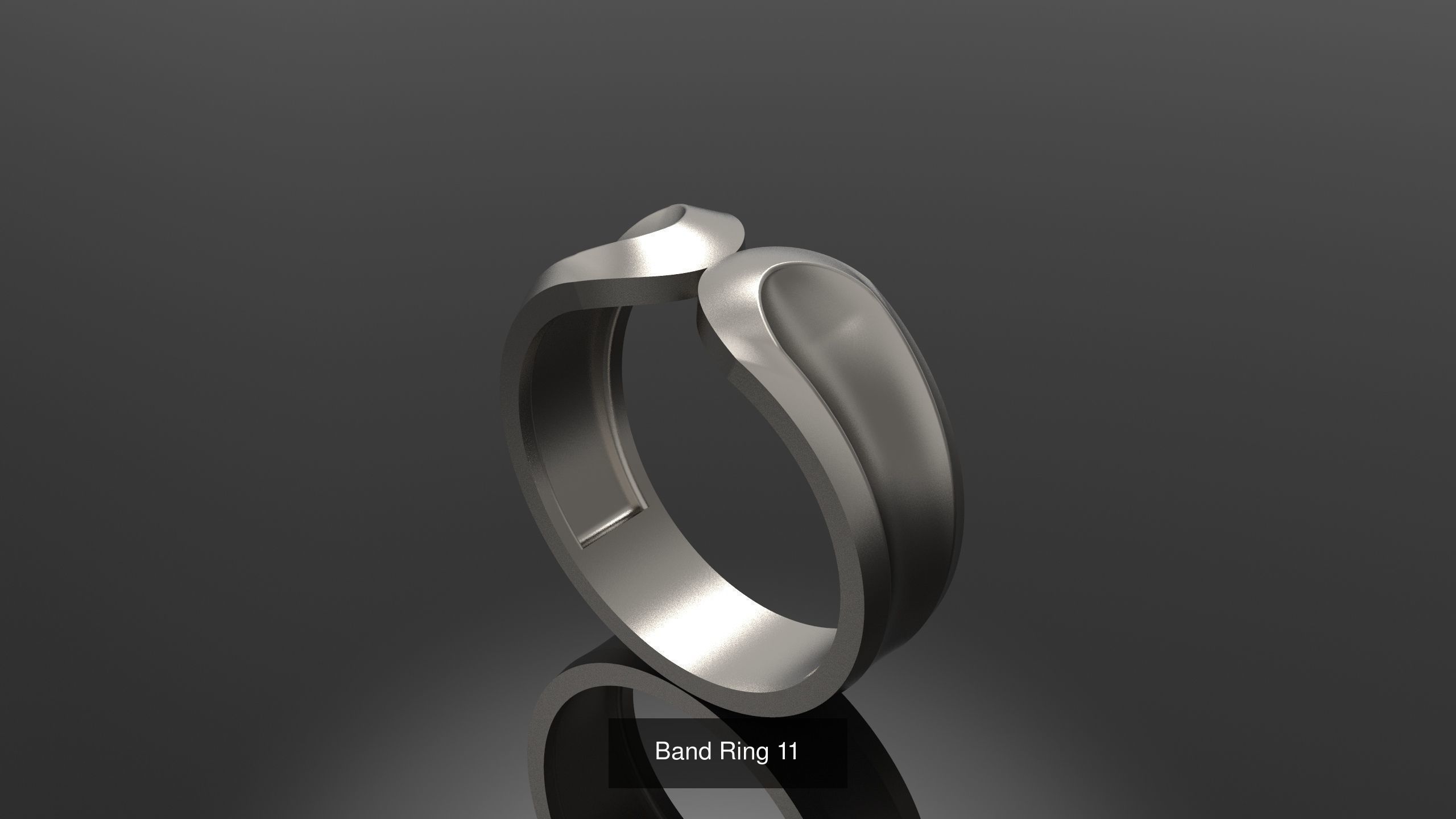 Wedding Band Ring Set 3D Model Collection_2