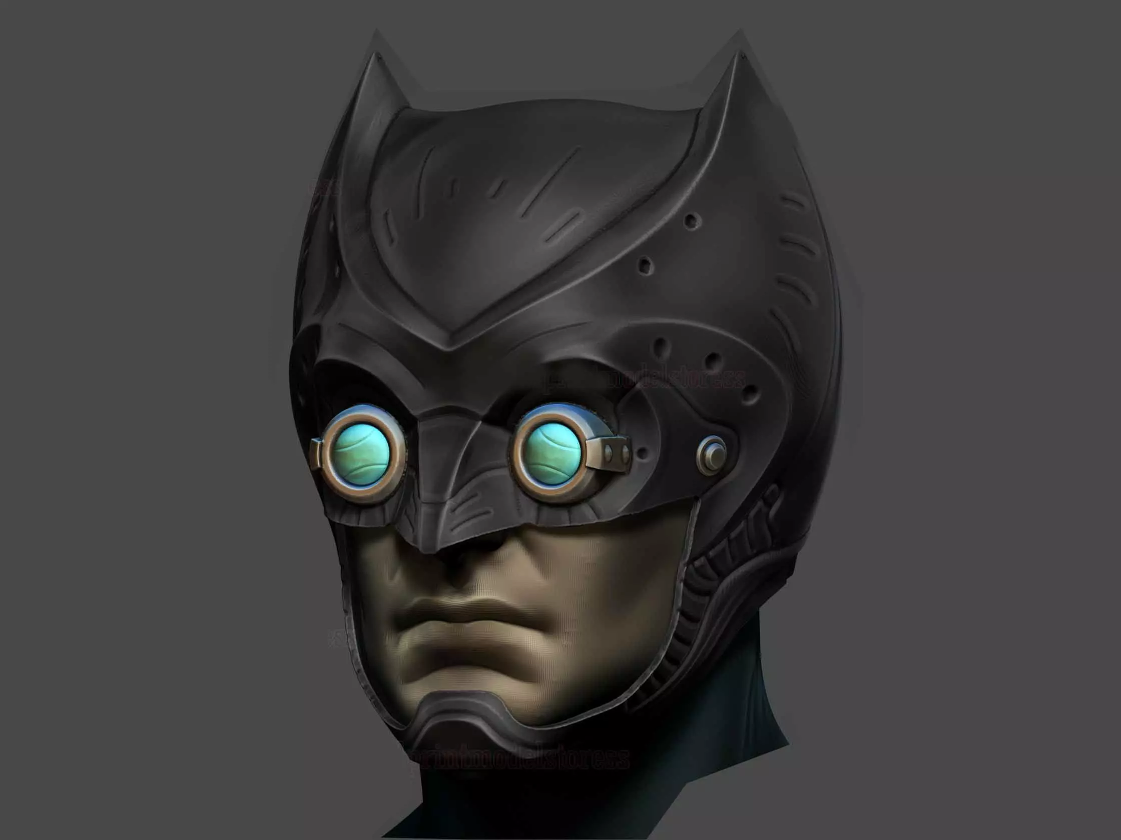 Owlman Cosplay Helmet - Comics Cosplay Halloween 3D print model_0
