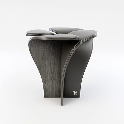 Blossom Stool Anthracite 3D model 7