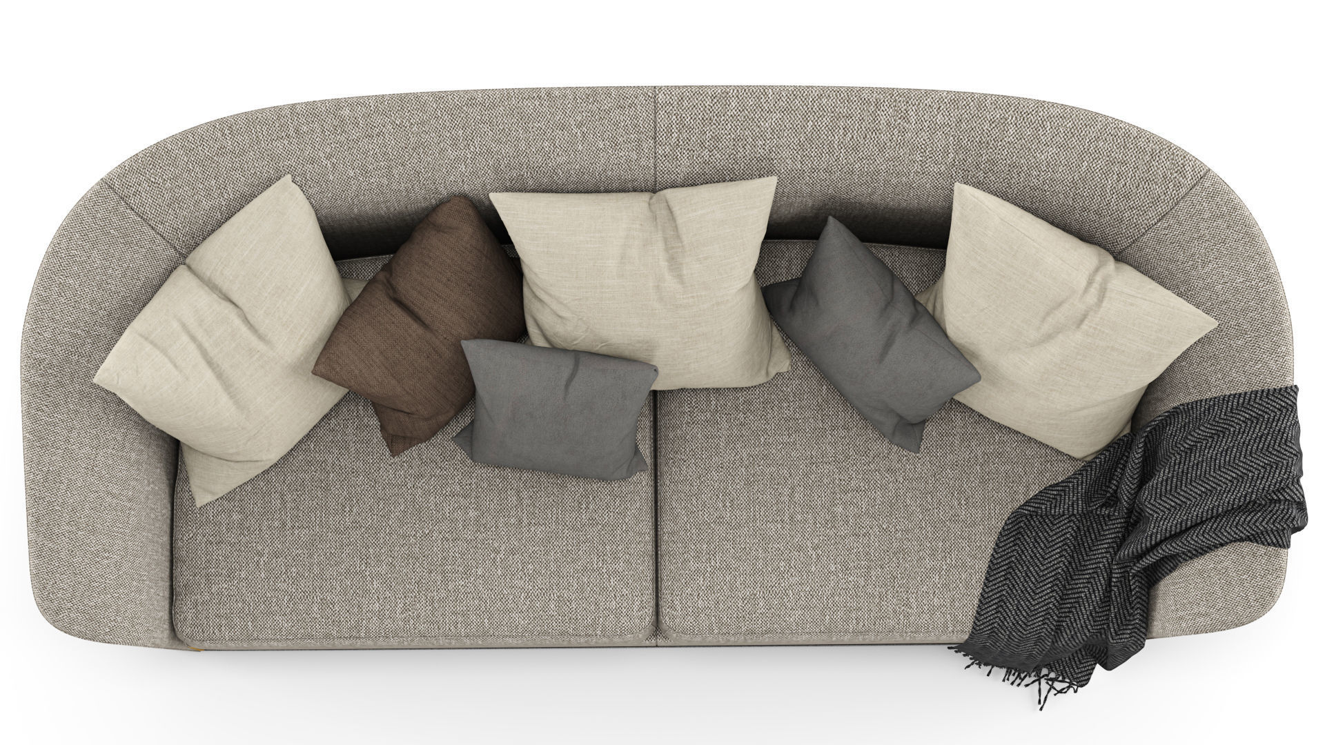 LUXURY POMONA SOFA WITH SLOPING ARMRESTS 3D model_4