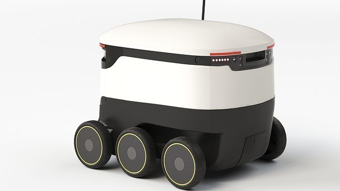 Delivery Robot 01 3D model 2