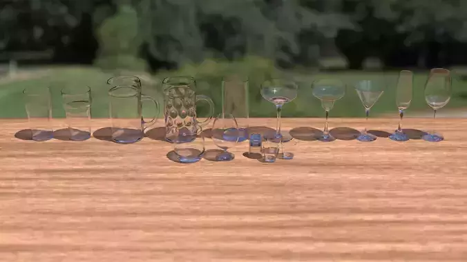 Glassware Set 3D model