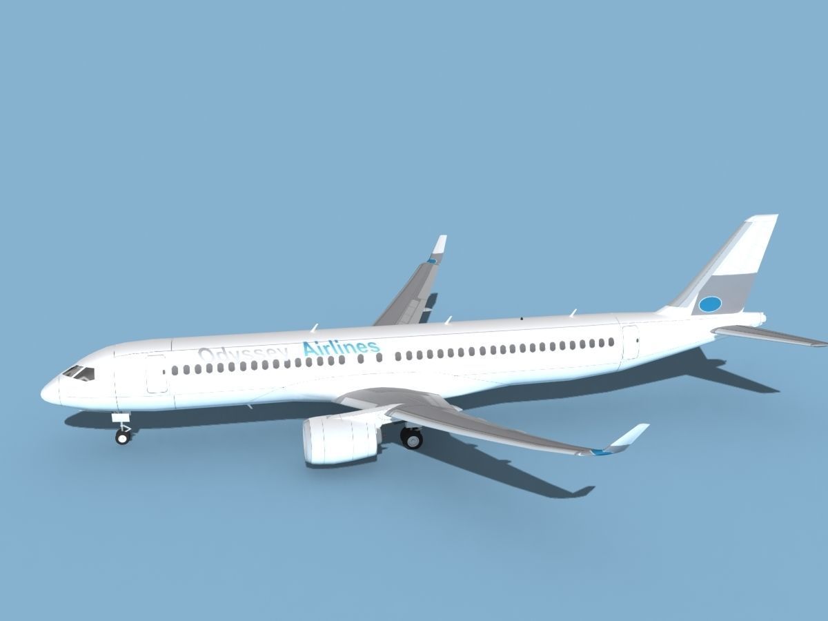 Airbus A220-300 Odyssey 3D model_9